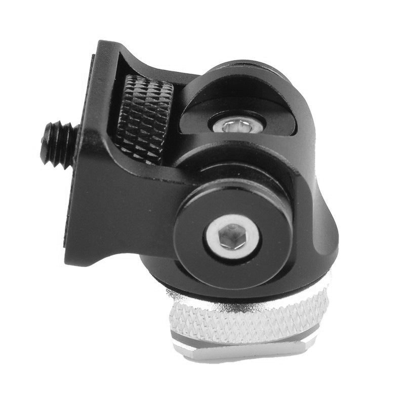 VELEDGE V1 Camera Mount Adapter for Mini Monitor Mic Fill Light Adjustable Metal Gimbal 360 Degree Rotating VELEDGE V1 Camera Mount Adapter for Mini Monitor Mic Fill Light Adjustable Metal Gimbal 360 Degree Rotating